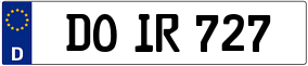 Truck License Plate